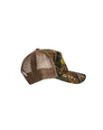Real Tree Camo Trucker Hat side shot on a white background