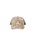 Leopard Camouflage-patterned cap with 'ARIKO' branding on a white background