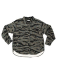 Bucky Camo Split Hem Shirt Jacket
