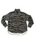 Bucky Camo Split Hem Shirt Jacket