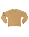 Sunrise yellow post surf crew sweatshirt on a white background