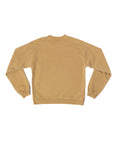 Sunrise yellow post surf crew sweatshirt backside on a white background