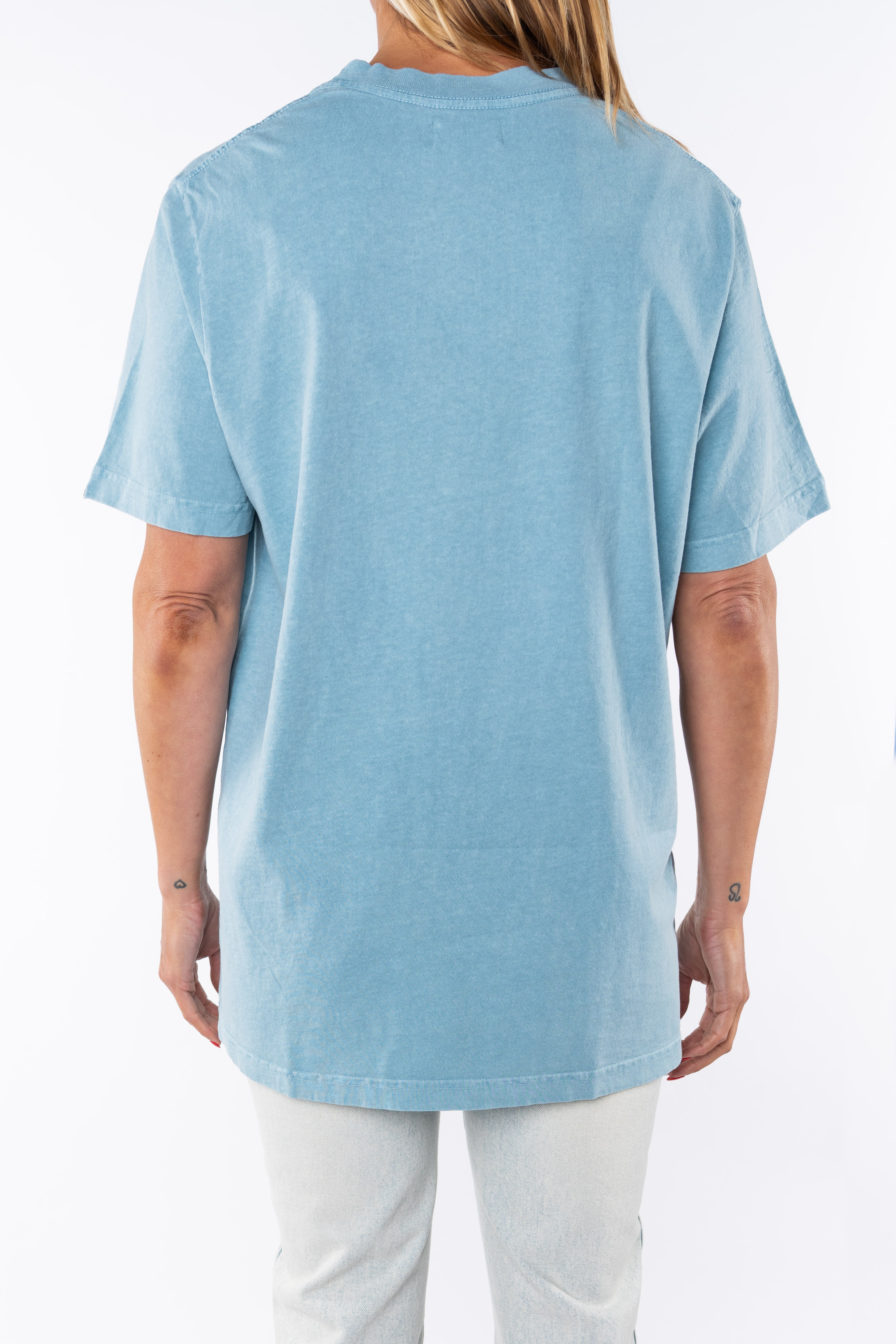 Beach Crewneck T-Shirt in 100% Cotton - ARIKO LA