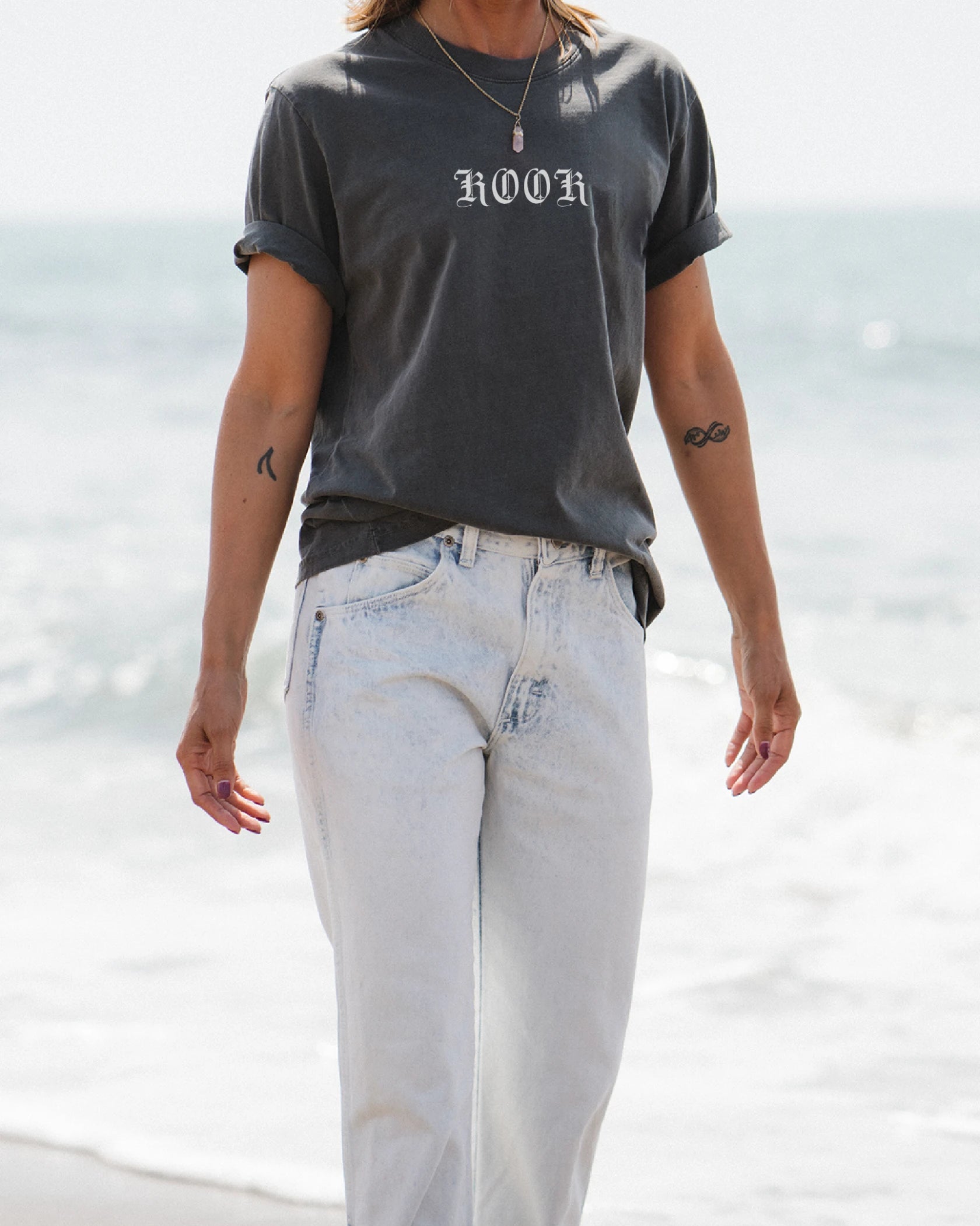Woman wearing KOOK - Cheeky Surf T-shirt by Ariko LA