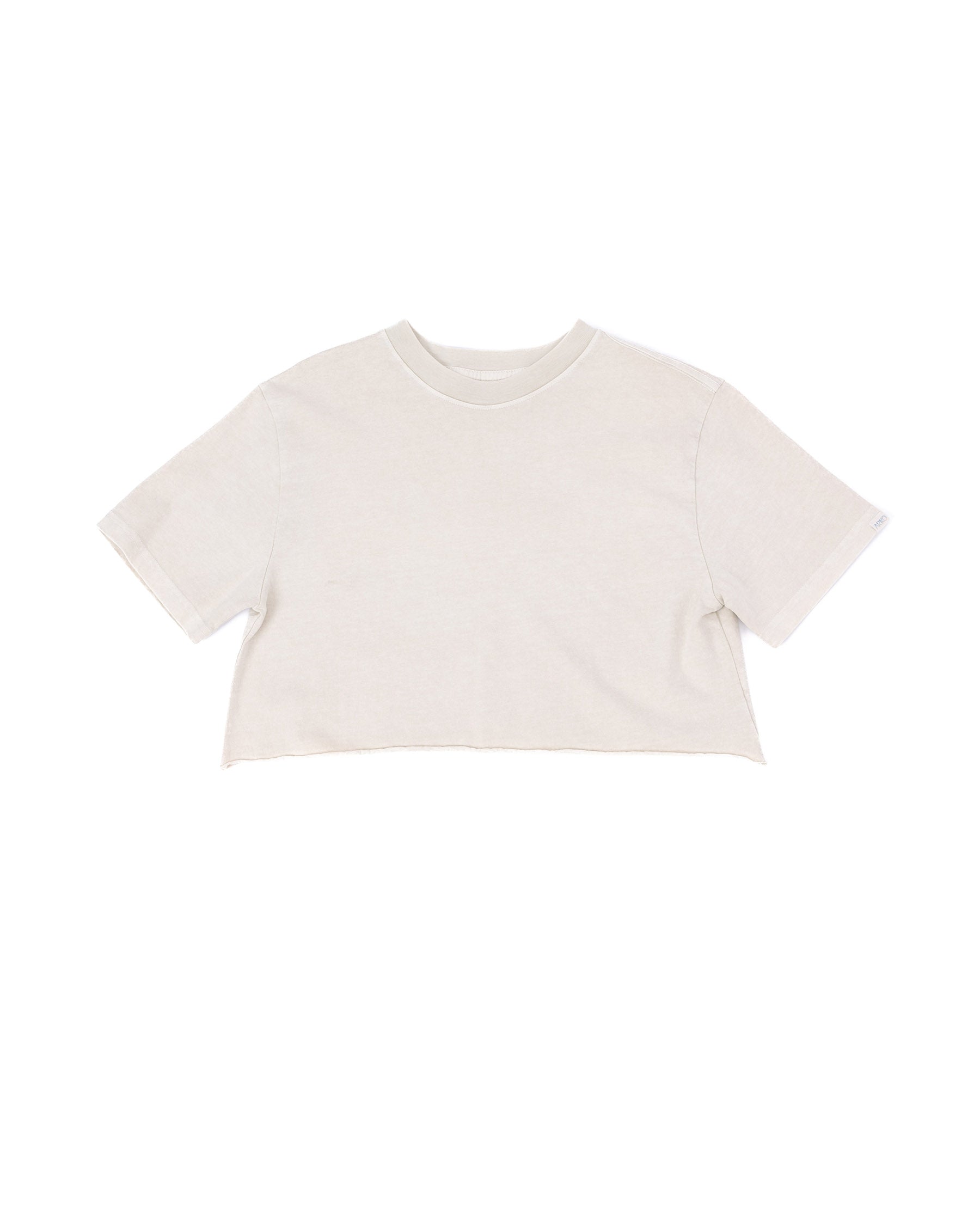 Beach Crop Boxy Fit Tee with Rolled Hem – ARIKO LA